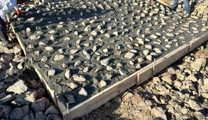 Grouted rock channel protection
